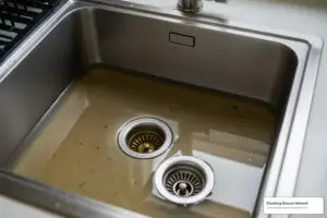 backed up sink and garbage disposal