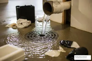 basement floor drain backed up