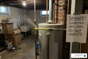 gas water heater gas leak
