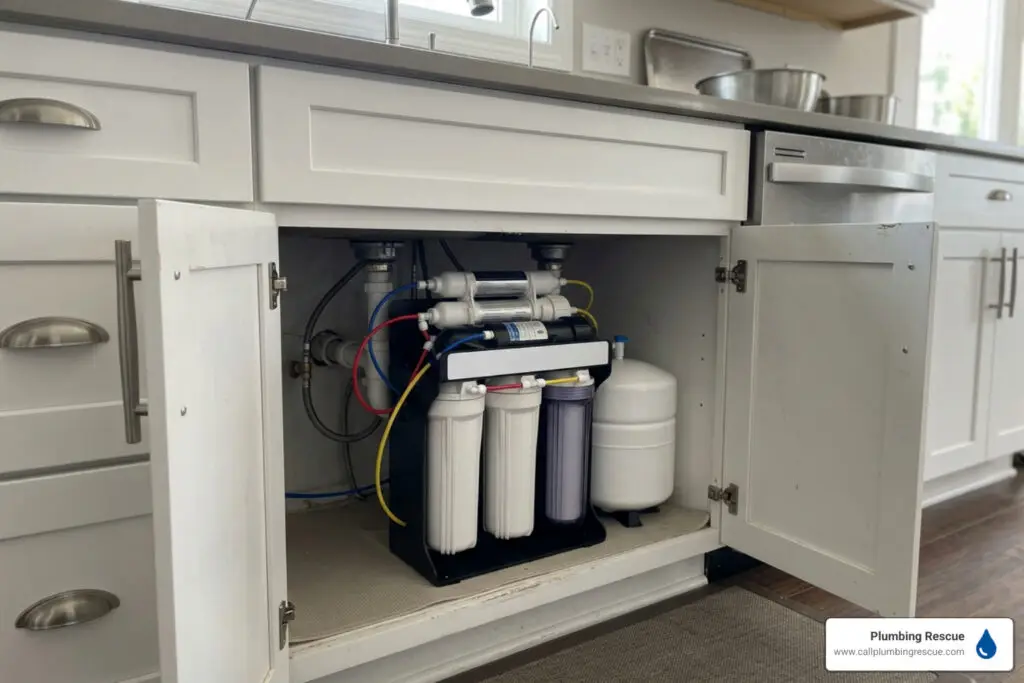AO Smith water purifier in a modern kitchen