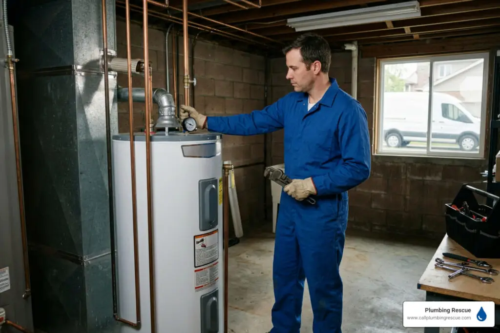 24 hour water heater repair emergency plumber